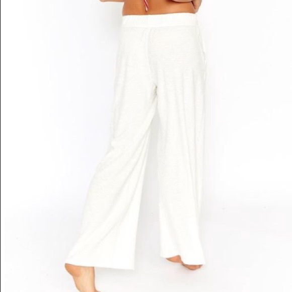 Sol Angeles Pants - Sol Angeles Wide Leg Terry Pants Elastic Waist NWT